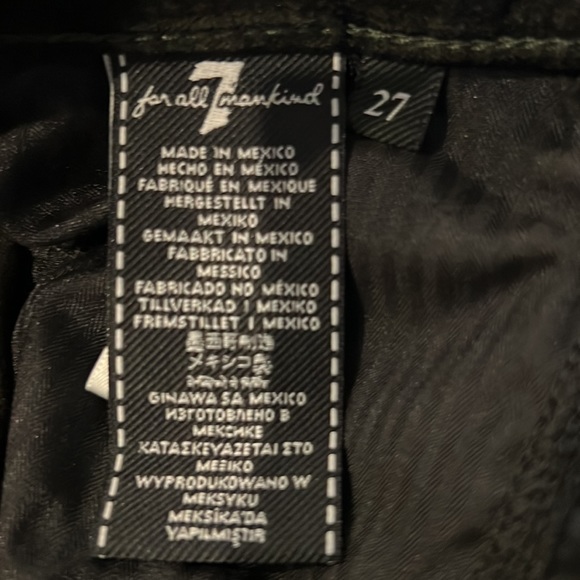 NWT 7 FOR ALL MANKIND VELVET-LIKE JEANS - Picture 9 of 13